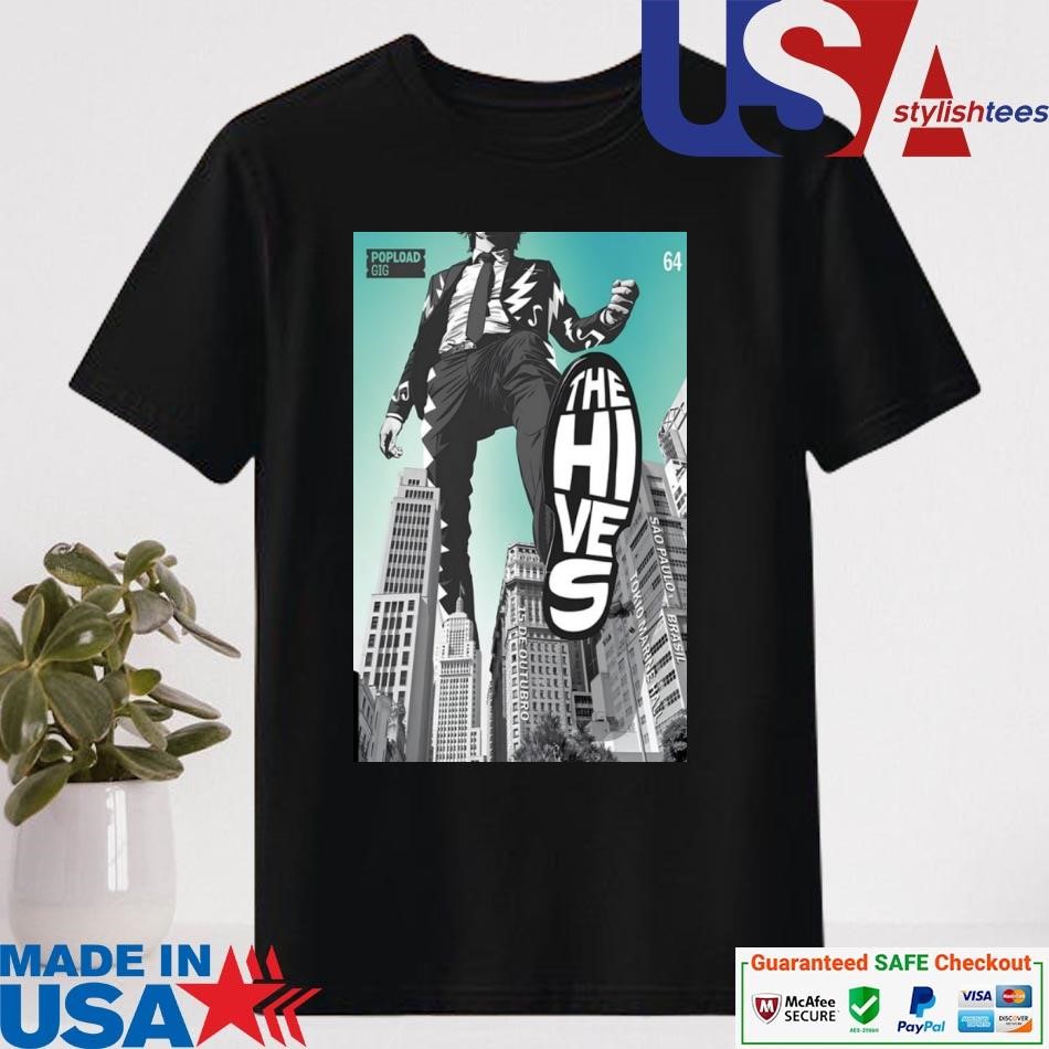 Official The Hives Tom Brasil Oct 15 2024 Sao Paulo, Brazil Tour Shirt