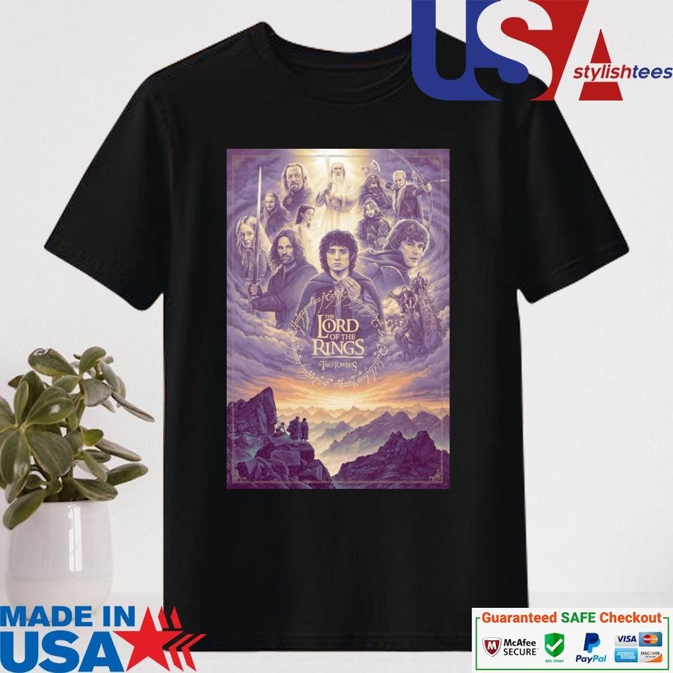 Official The Lord Of The Rings The Two Towers & Return Of The King Poster Show Thursday, CA Vice Press Shirt