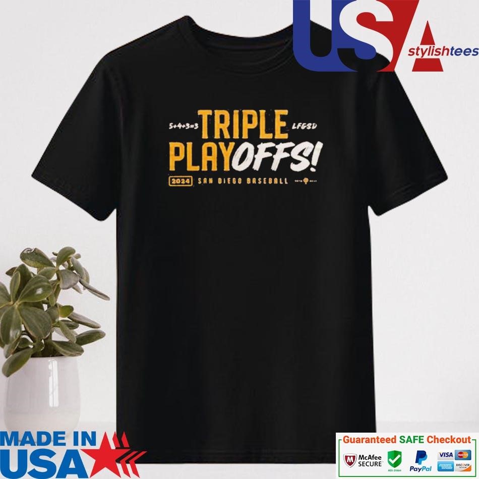 Official Triple Play Offs 2024 San Diego Padres Shirt