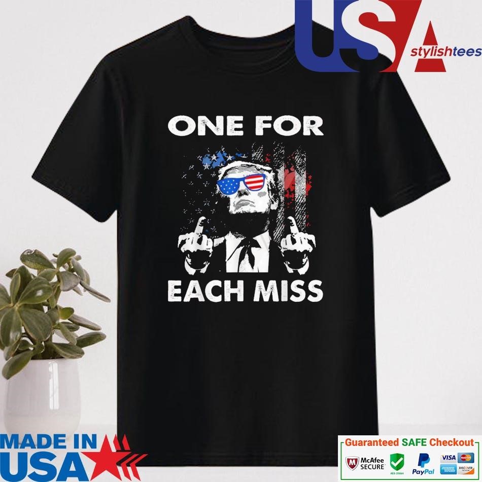 Official Trump Middle Fingers One For Each Miss American Flag Shirt