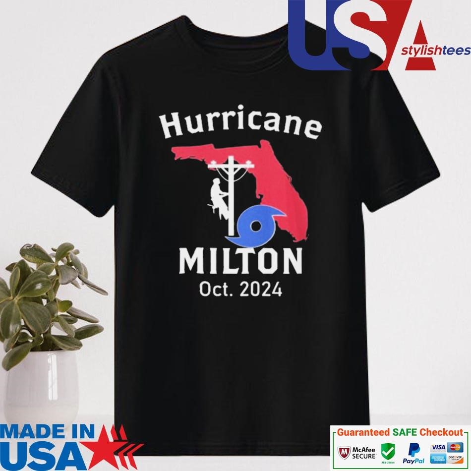 Official United State Hurricane Milton Lineman Oct 2024 Shirt