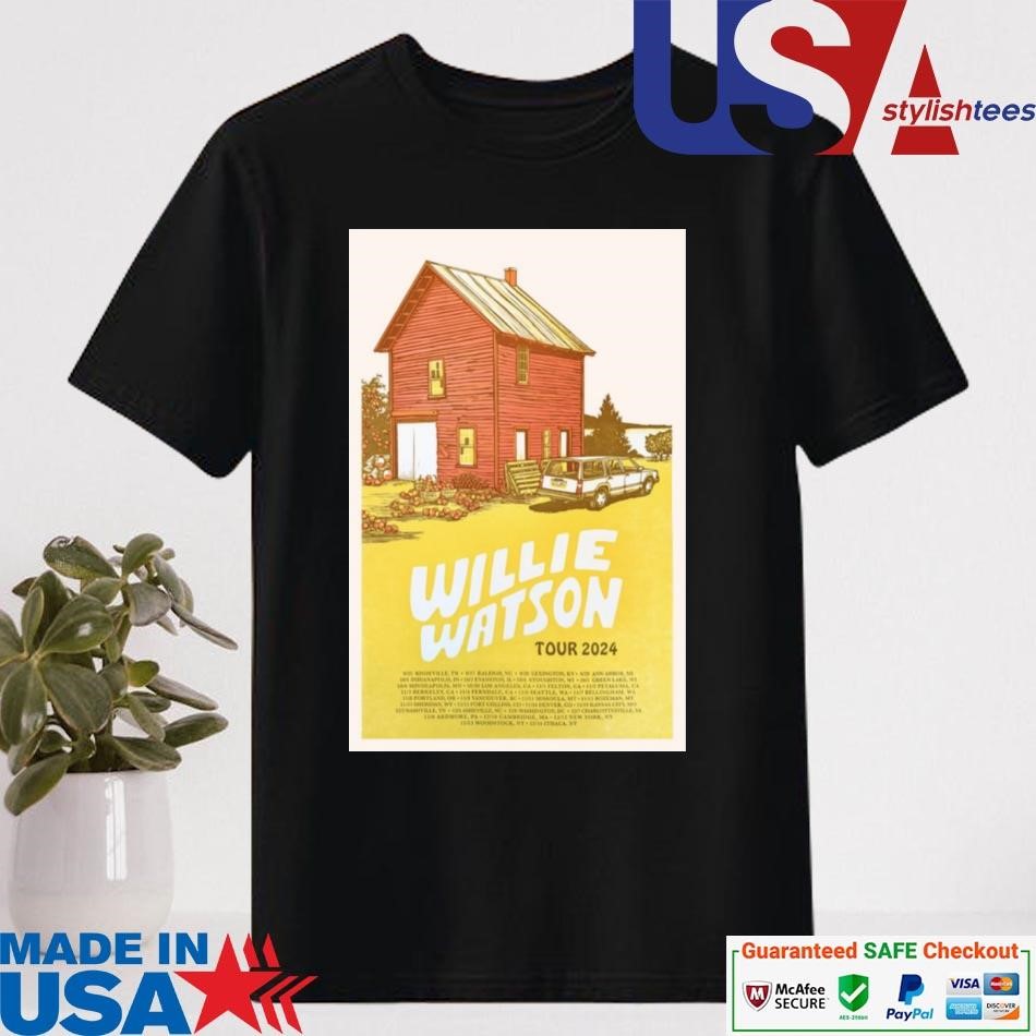 Official Willie Watson Tour 2024 Concert T-shirt