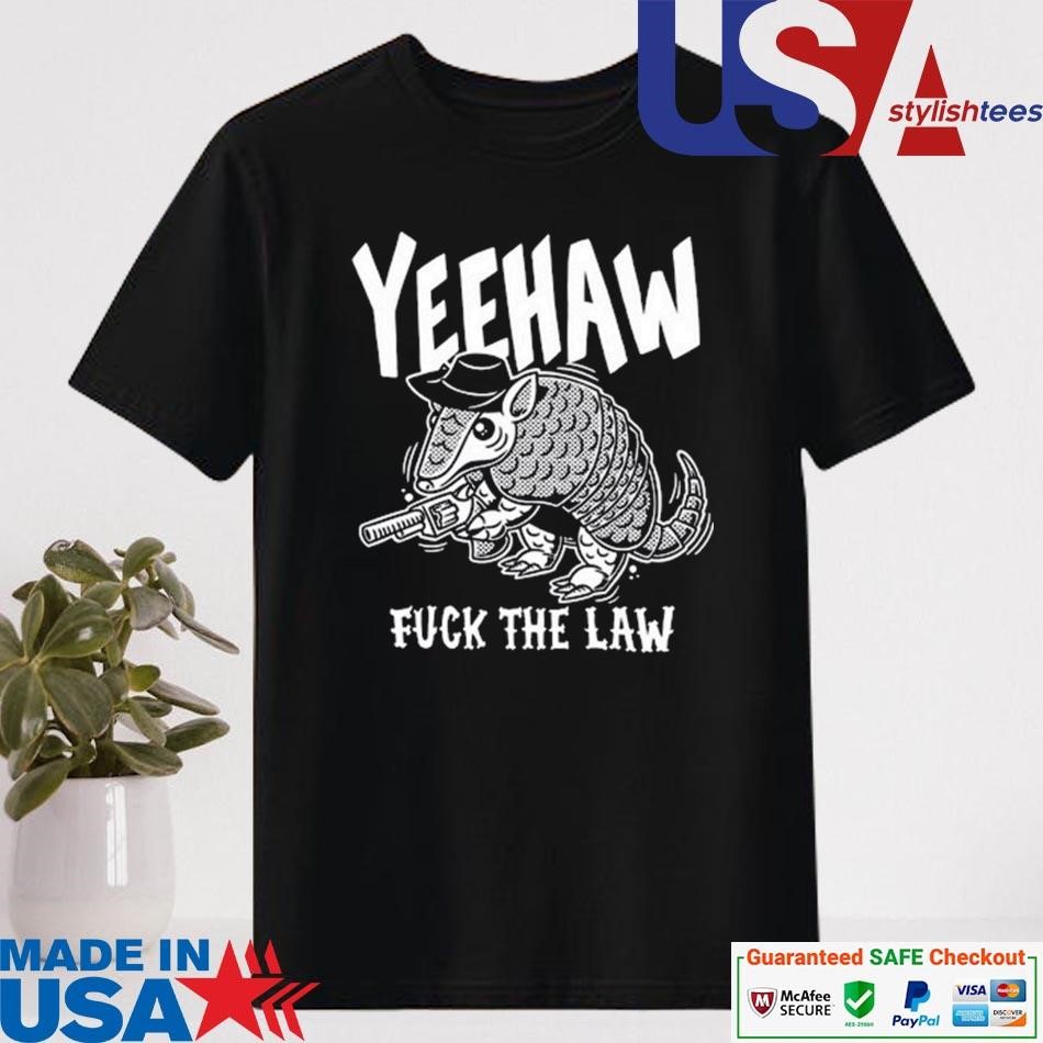 Official Yeehaw Fuck The Law Gun Rat Shirt