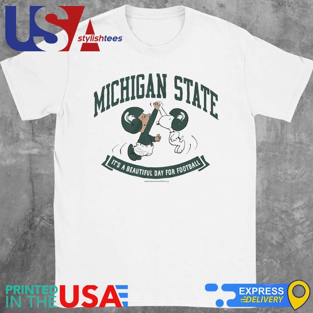 Peanuts x Michigan State It's A Beautiful Day For Football Shirt