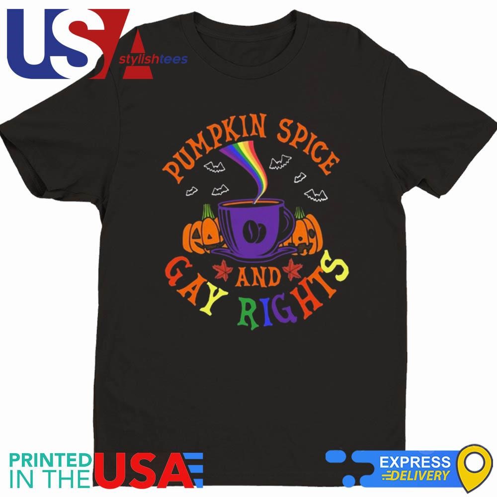 Pumpkin Spice and Gay Rights Apron Shirt