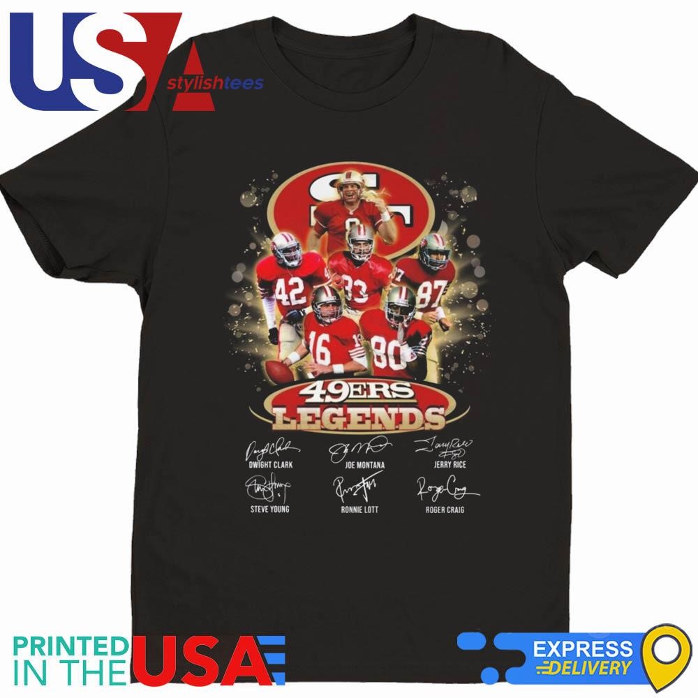 San Francisco 49ers Legends Signatures 2024 Shirt