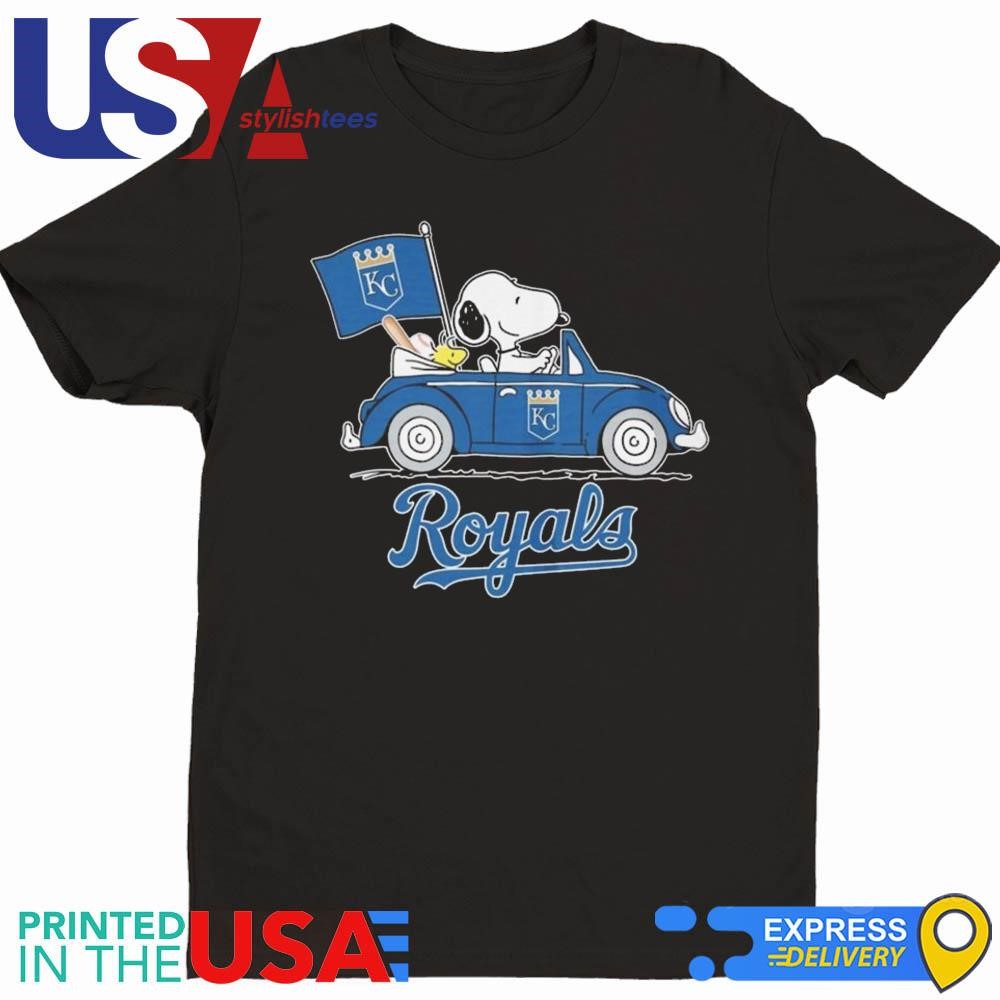 Snoopy And Woodstock X Kansas City Royals October Driving Car 2024 Shirt