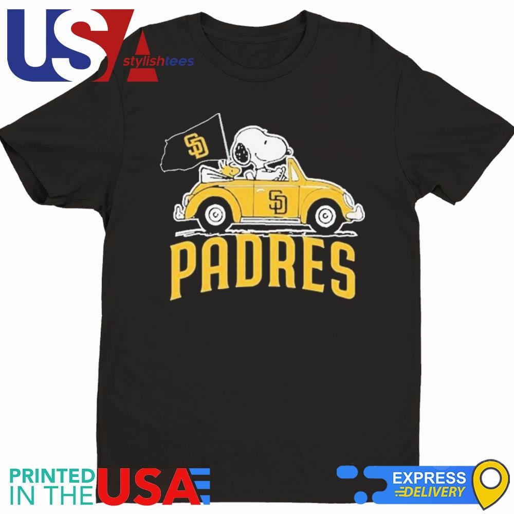 Snoopy And Woodstock X San Diego Padres October Driving Car 2024 Shirt