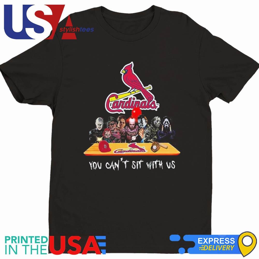 St. Louis Cardinals MLB Horror Movies Halloween You Can't Sit With Us 2024 Shirt