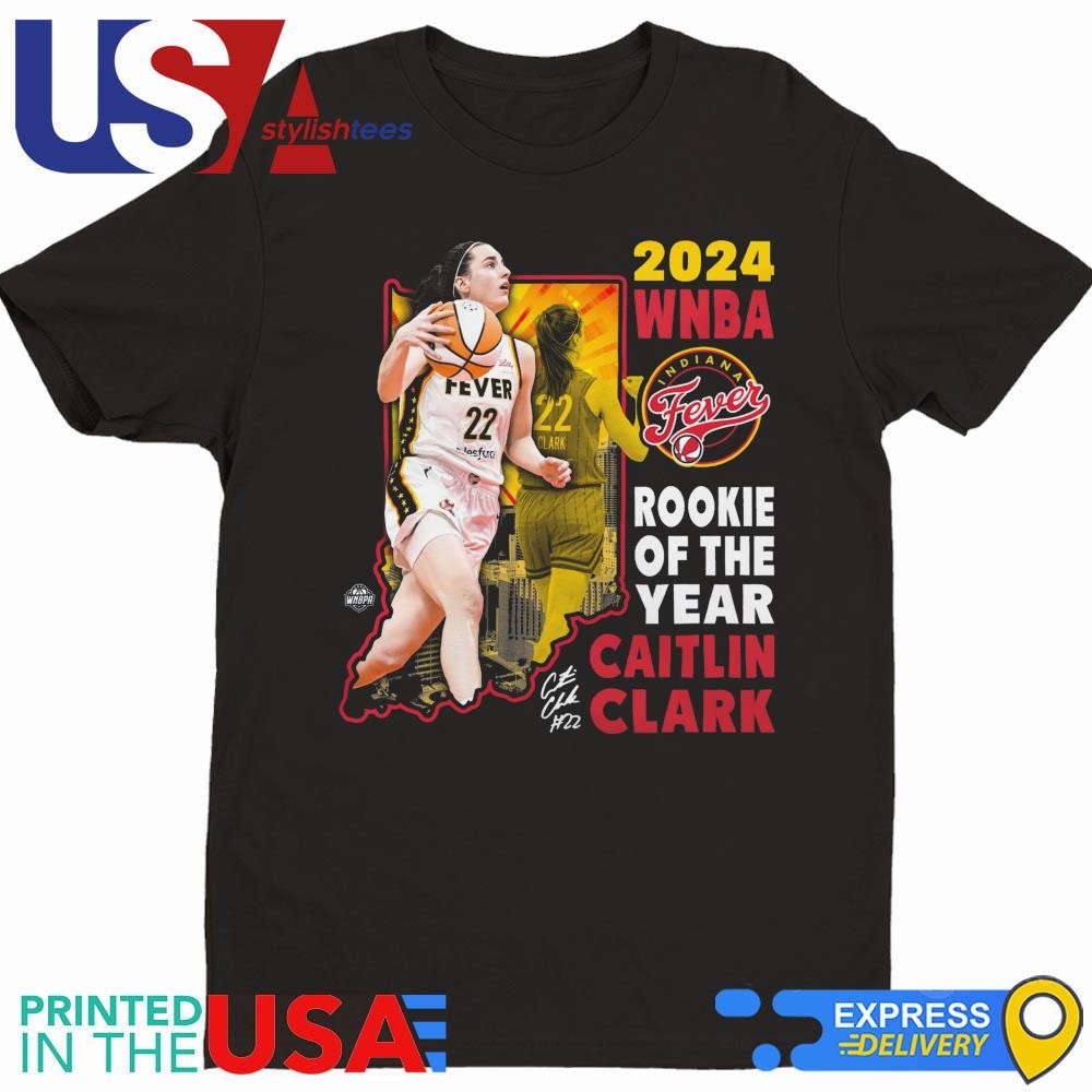 Stadium Essentials Caitlin Clark Indiana Fever 2024 Wnba Rookie Of The Year Shirt