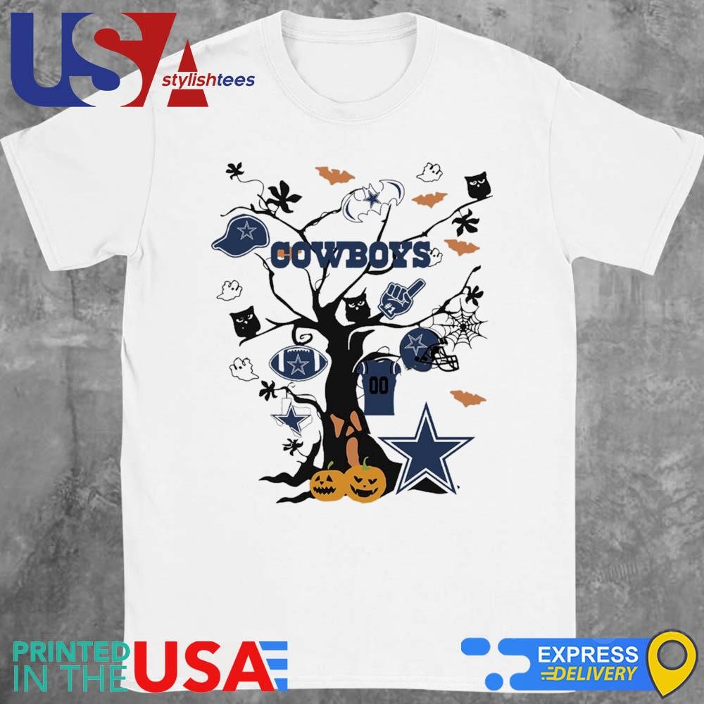 Tree Halloween Dallas Cowboys NFL Team 2024 Shirt