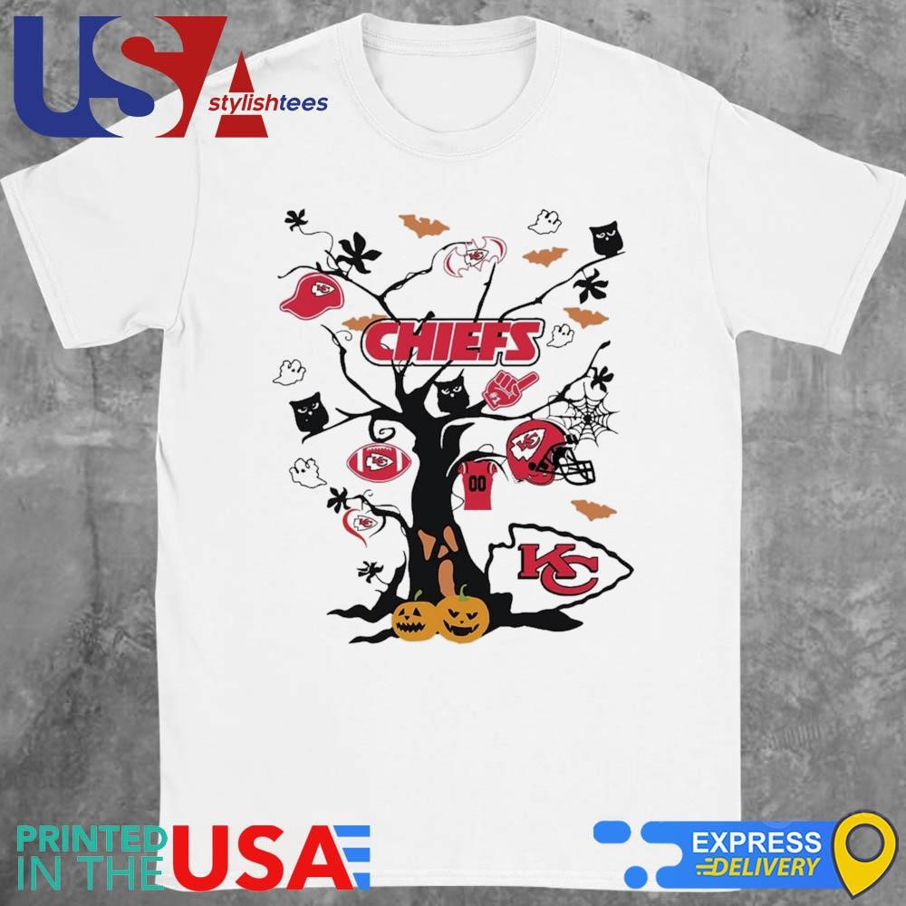 Tree Halloween Kansas City Chiefs NFL Team 2024 Shirt