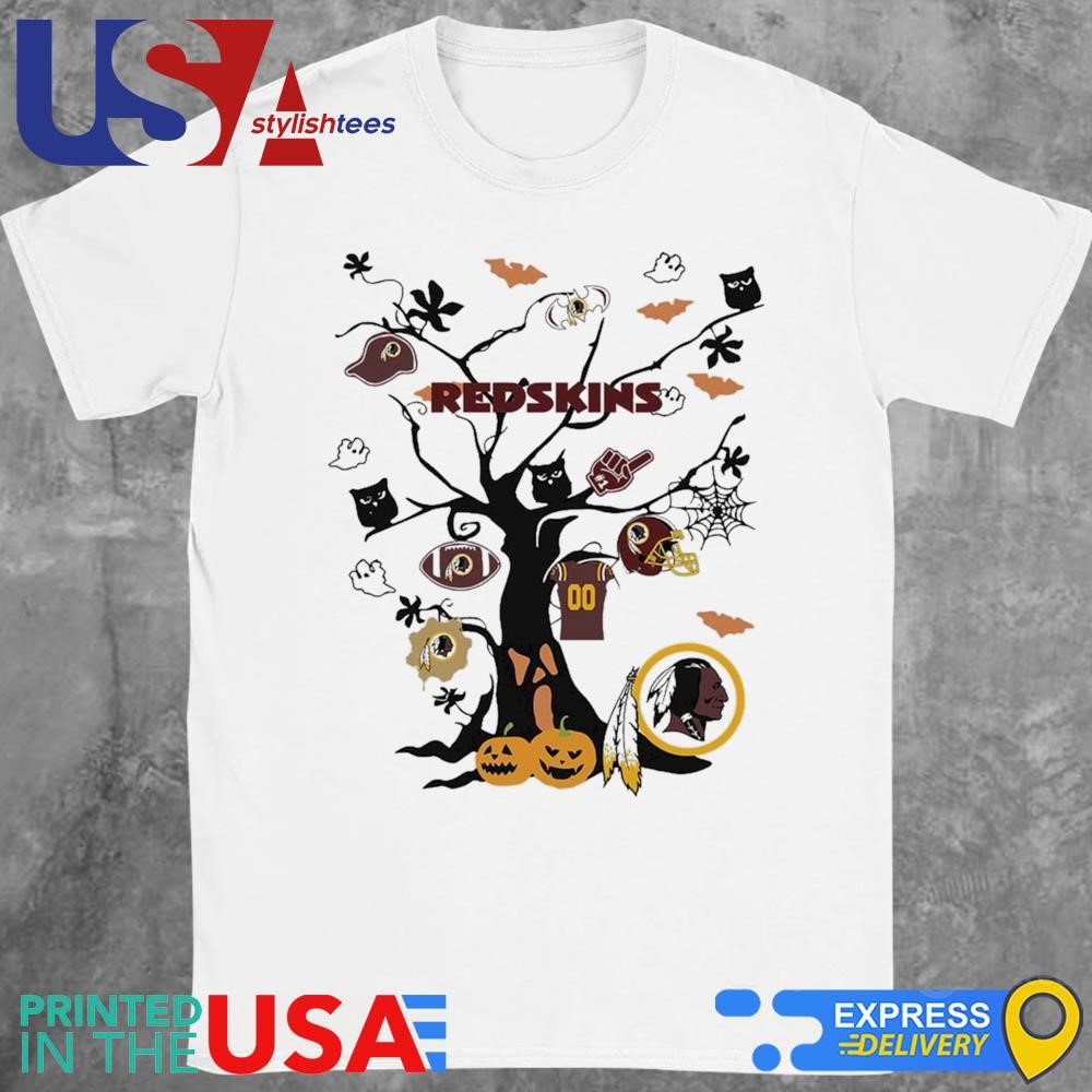 Tree Halloween Washington Redskins NFL Team 2024 Shirt