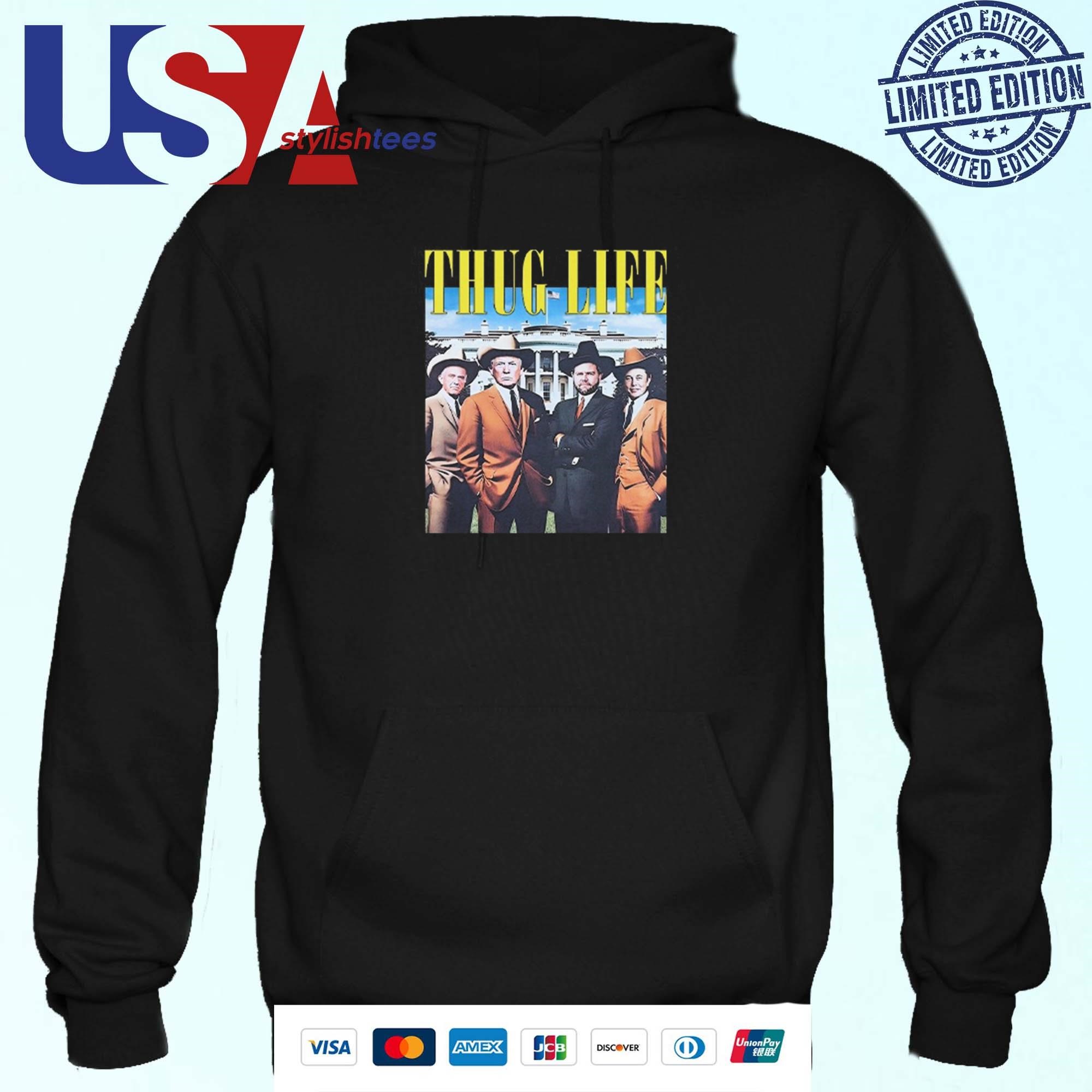 Trump JD Vance Elon Musk Robert F. Kennedy Jr Friends Thug Life Hoodie