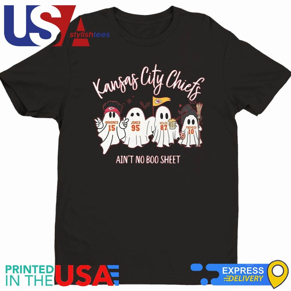 Women's KC Chiefs Ain't No Boo Sheet halloween Shirt