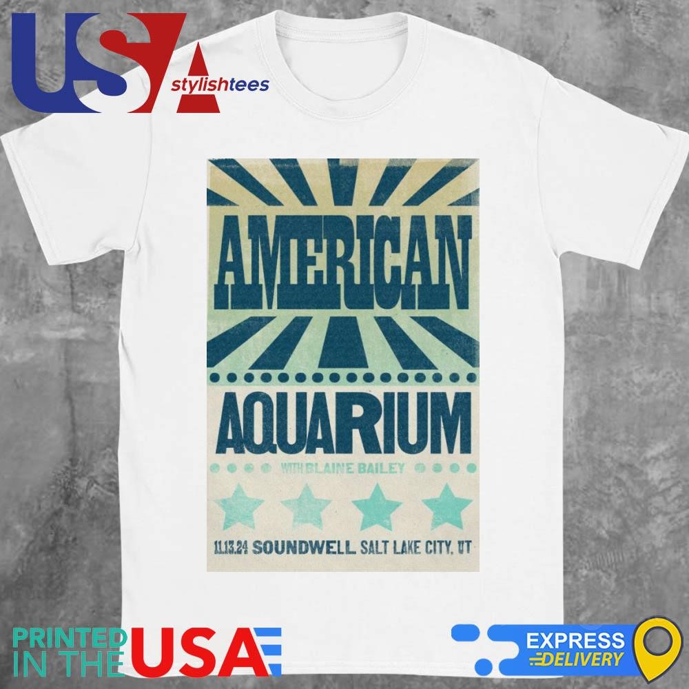 American Aquarium Nov 13 2024 Soundwell in Salt Lake City UT Tour Shirt