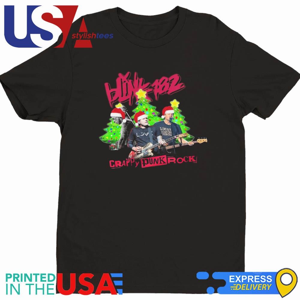 Blink-182 Merry Christmas Crappy Punk Rock 2024 Shirt