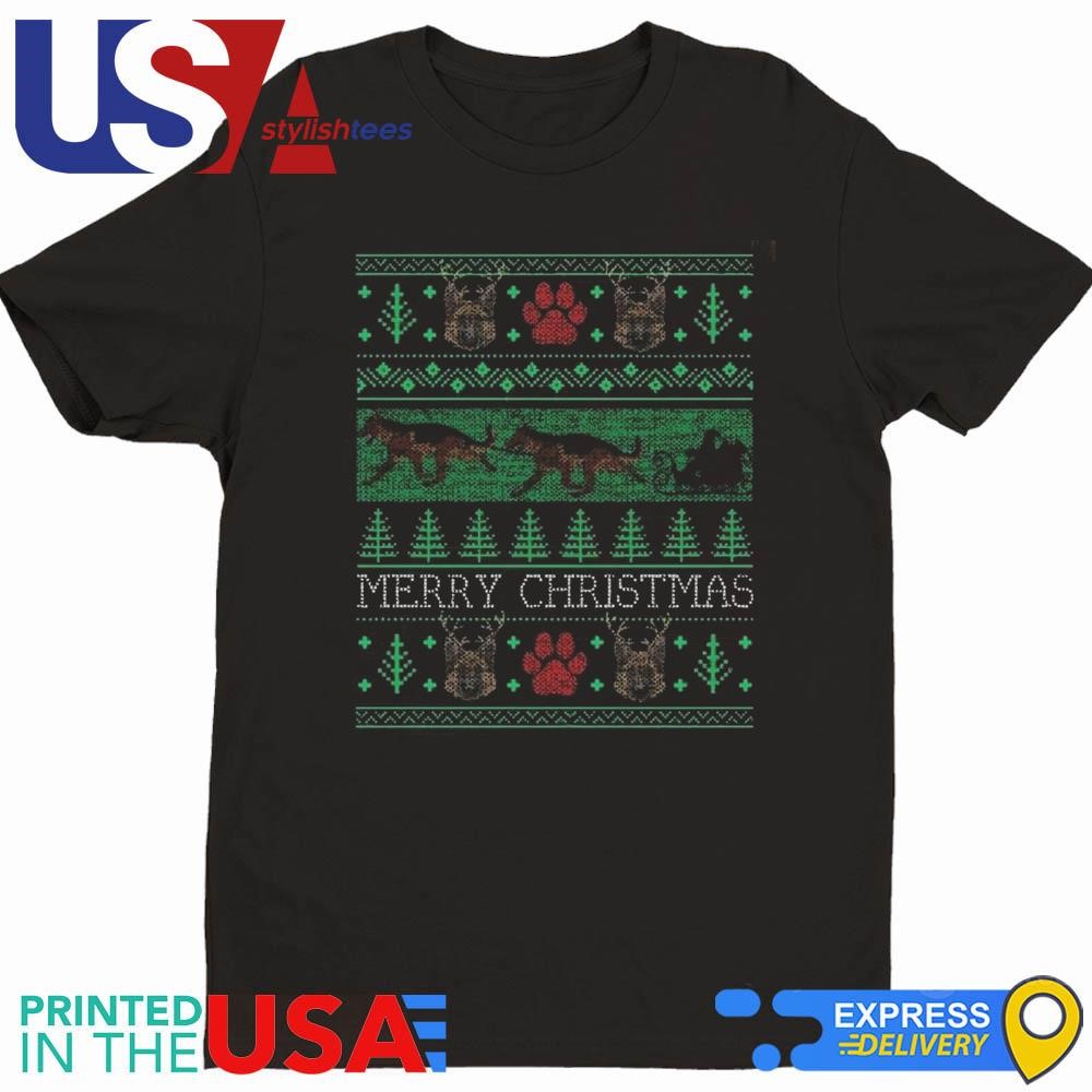 Christmas German Shepherd Dog Lovers Owners Ugly Christmas 2024 Shirt