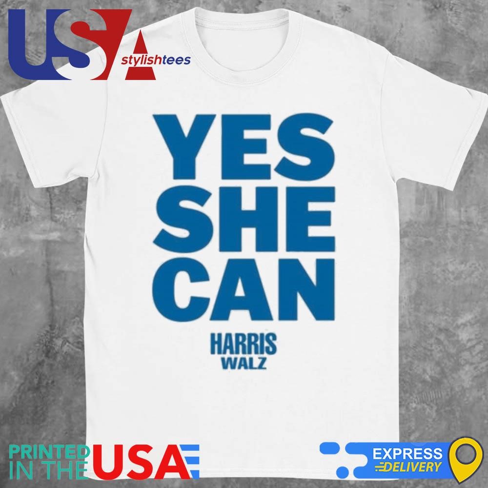 Empower With Harris Walz 2024 Yes She Can Shirt