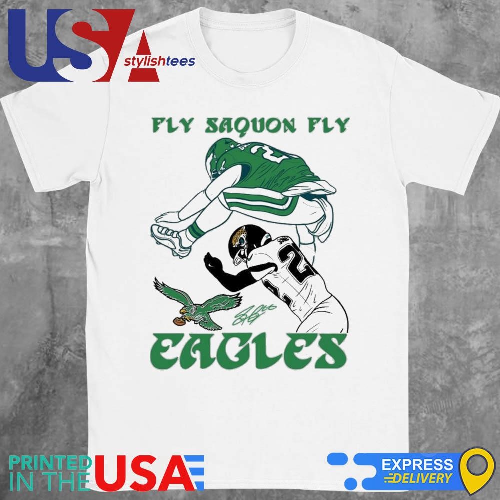 Fly Saquon Fly Eagles Saquon Barkley The Reverse Hurdle Jarrian Jones 2024 Shirt