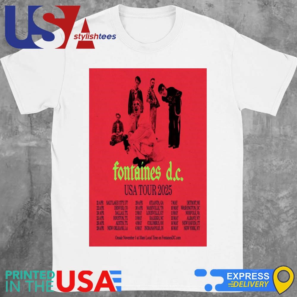 Fontaines DC Event Tour 2025 Shirt