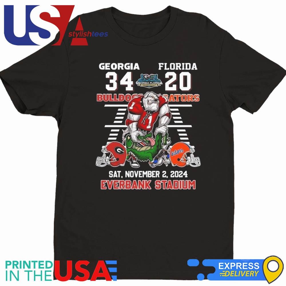 Georgia Bulldogs 34-20 Florida Gators In Sat November 2 2024 Everbank Stadium shirt