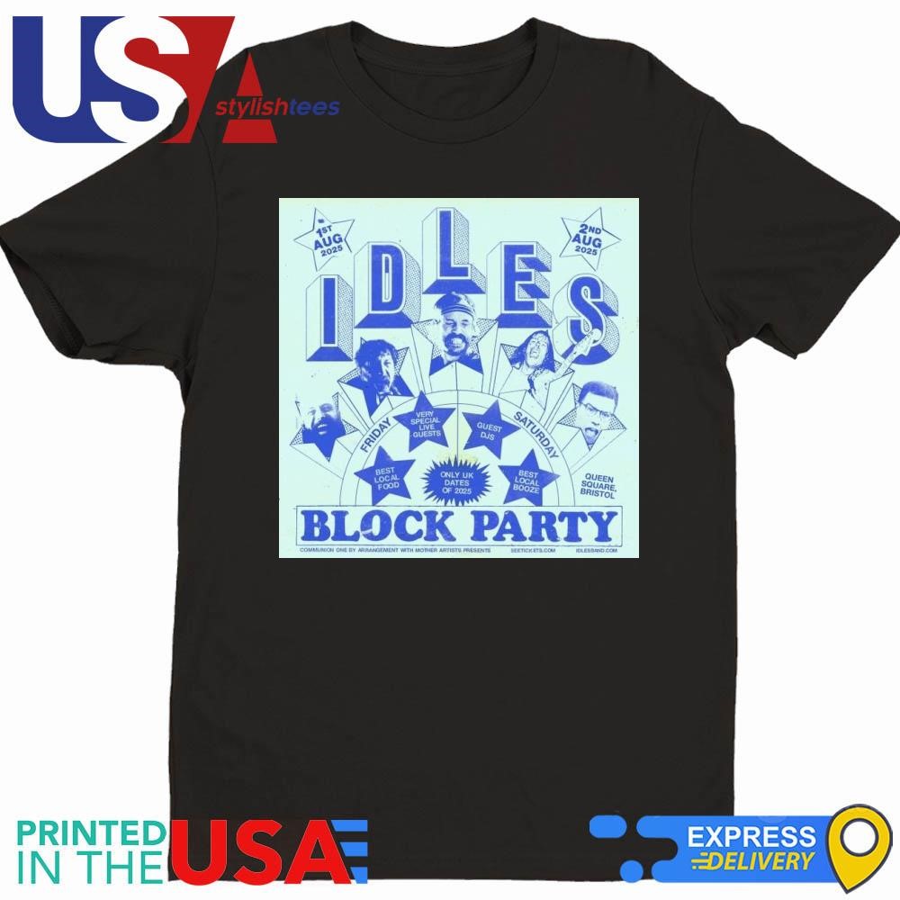 Idles Band Block Party 2025 In UK Shirt