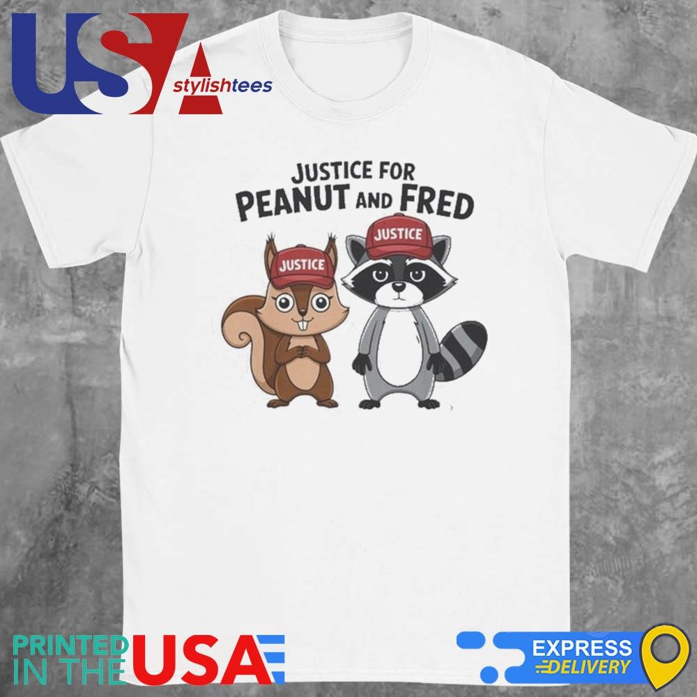 Justice For Peanut And Fred Cute Animals 2024 Shirt