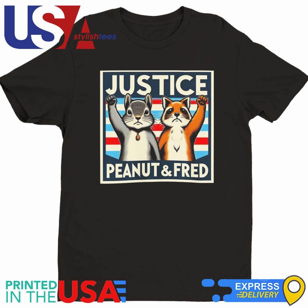 Justice For Peanut The Squirrel And Fred Fight 2024 Shirt