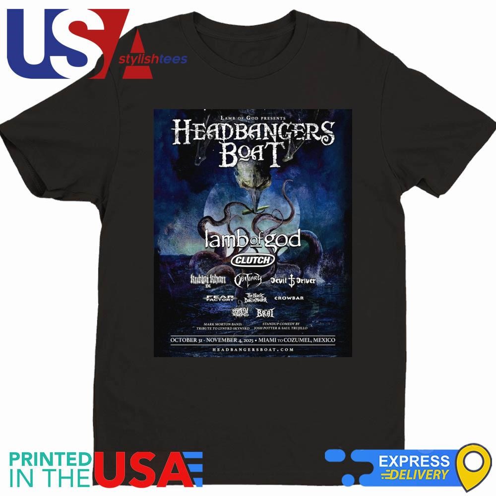 Lamb of God Headbangers Boat 2025 Shirt