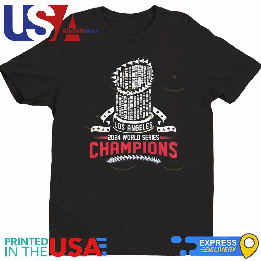 Los Angeles Dodgers 2024 World Series Champions Name Cup Shirt