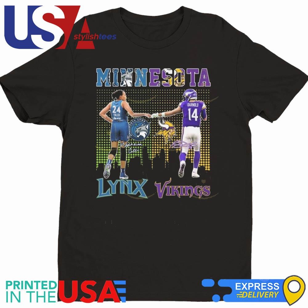 Minnesota Lynx x Minnesota Vikings Signatures 2024 Shirt