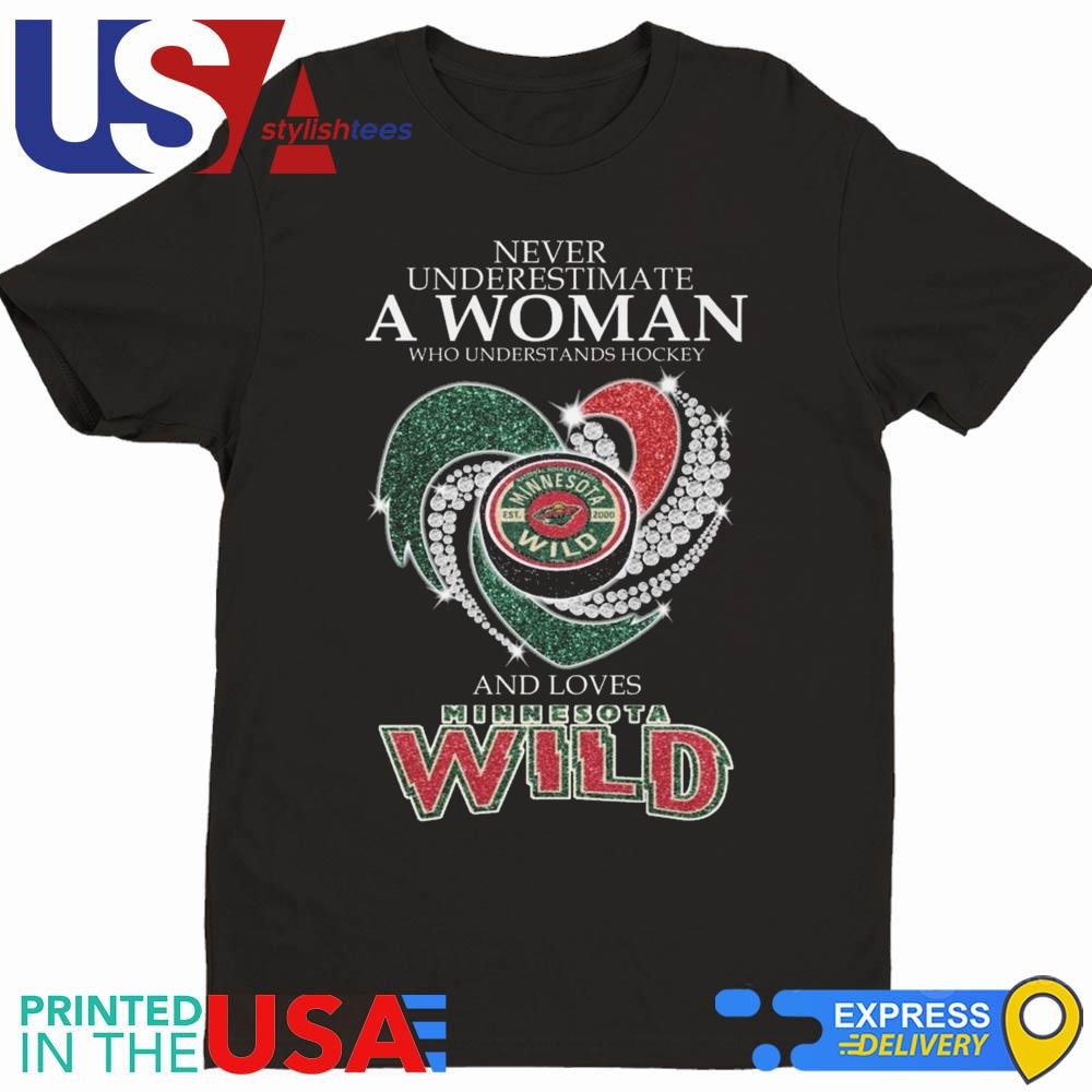 Minnesota Wild Never Underestimate A Woman Who Understand Hockey 2024 Shirt