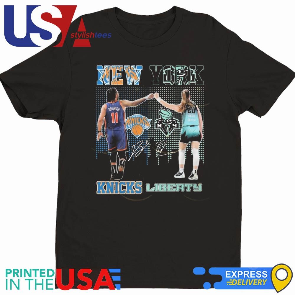 New York Knicks x New York Liberty Signatures 2024 Shirt