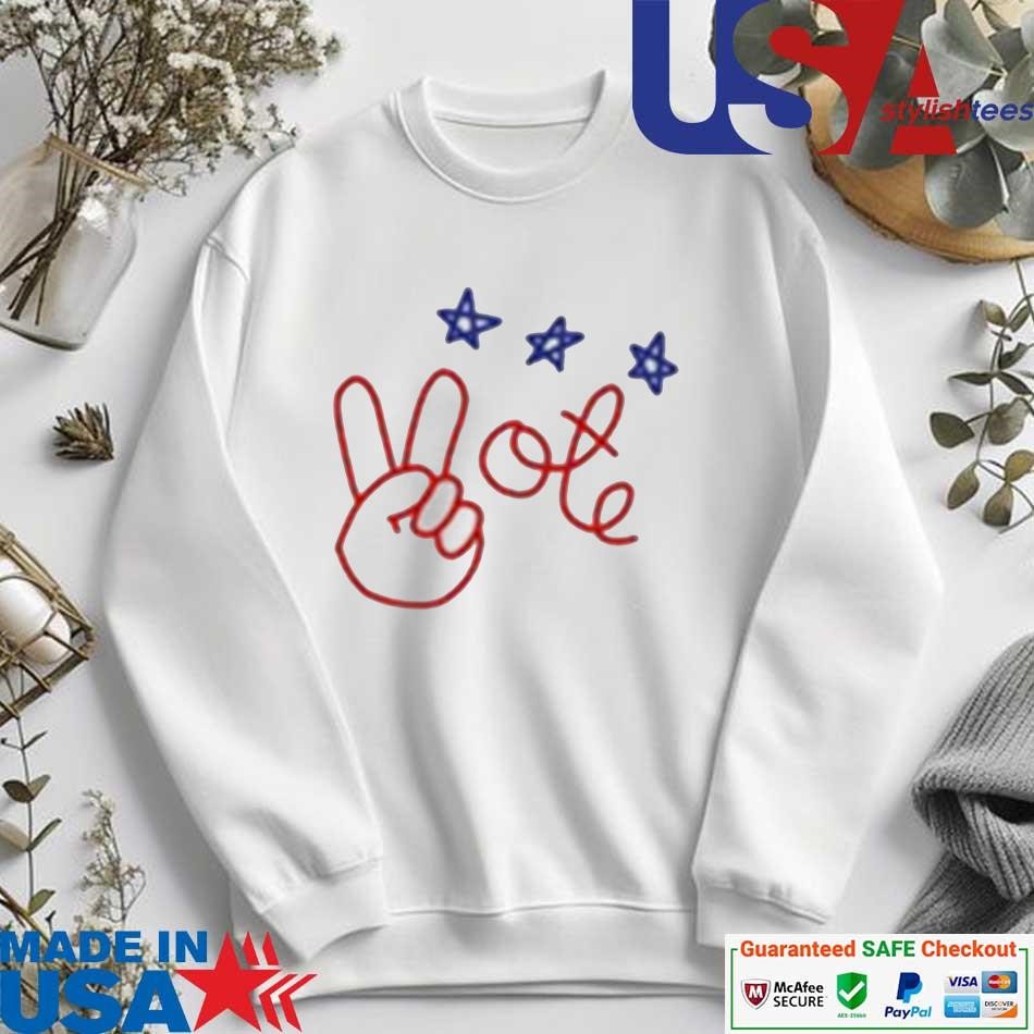 Lingua Franca Peace on sale + Vote Cashmere Top