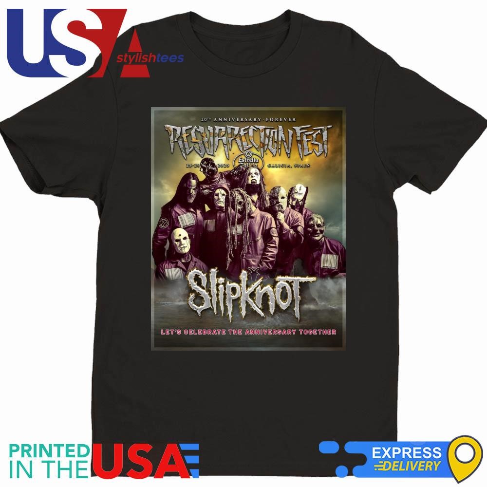 Resurrection Fest Estrella Galicia 20th Anniversary With Slipknot 2025 Shirt