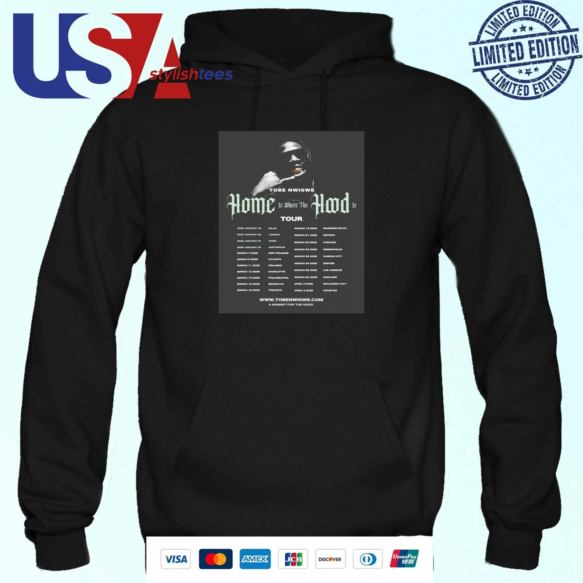 Tobe Nwigwe Home Is Where The Hood Is Tour 2025 Hoodie