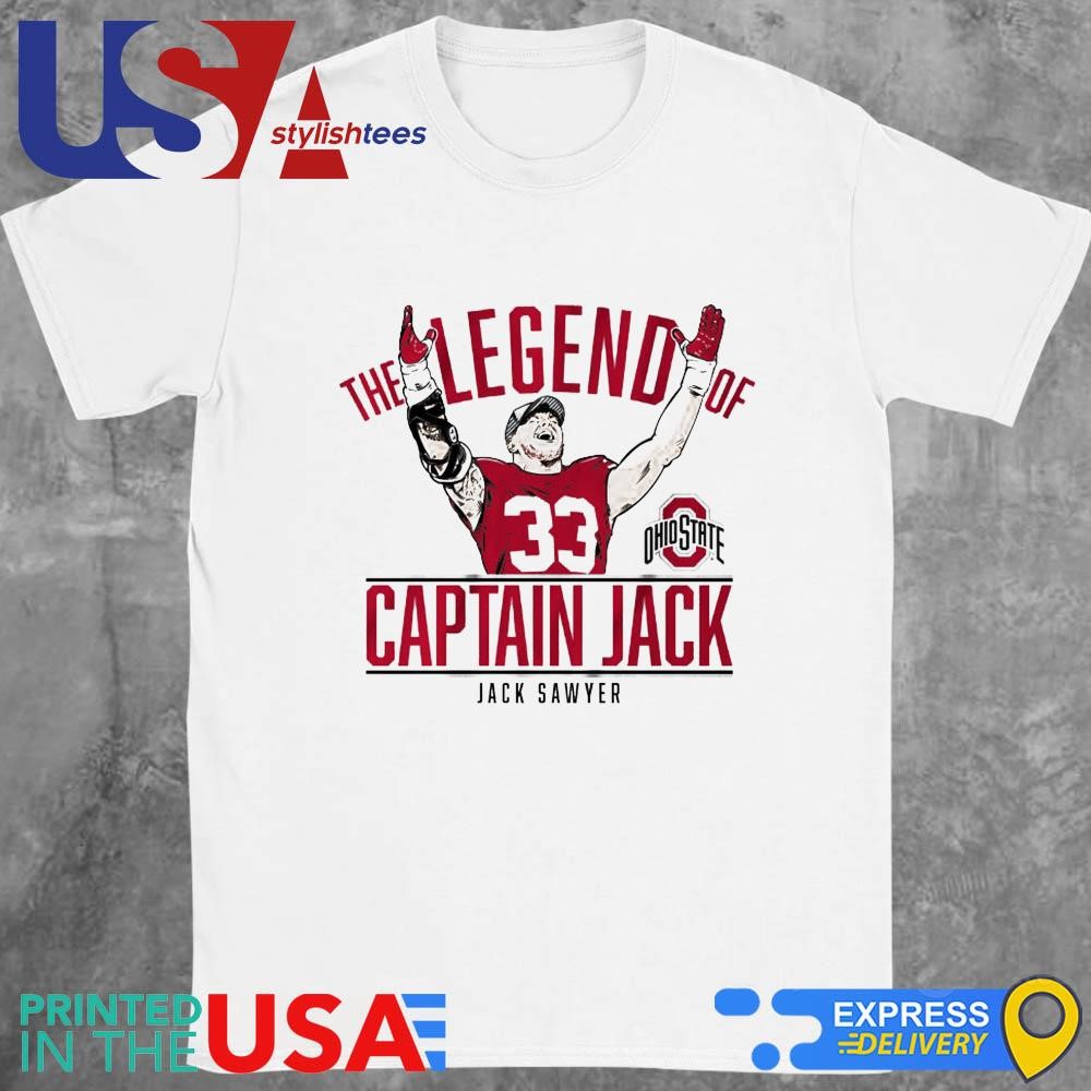 Ohio State Football The Legend Of Captain Jack Sawyer T-shirt