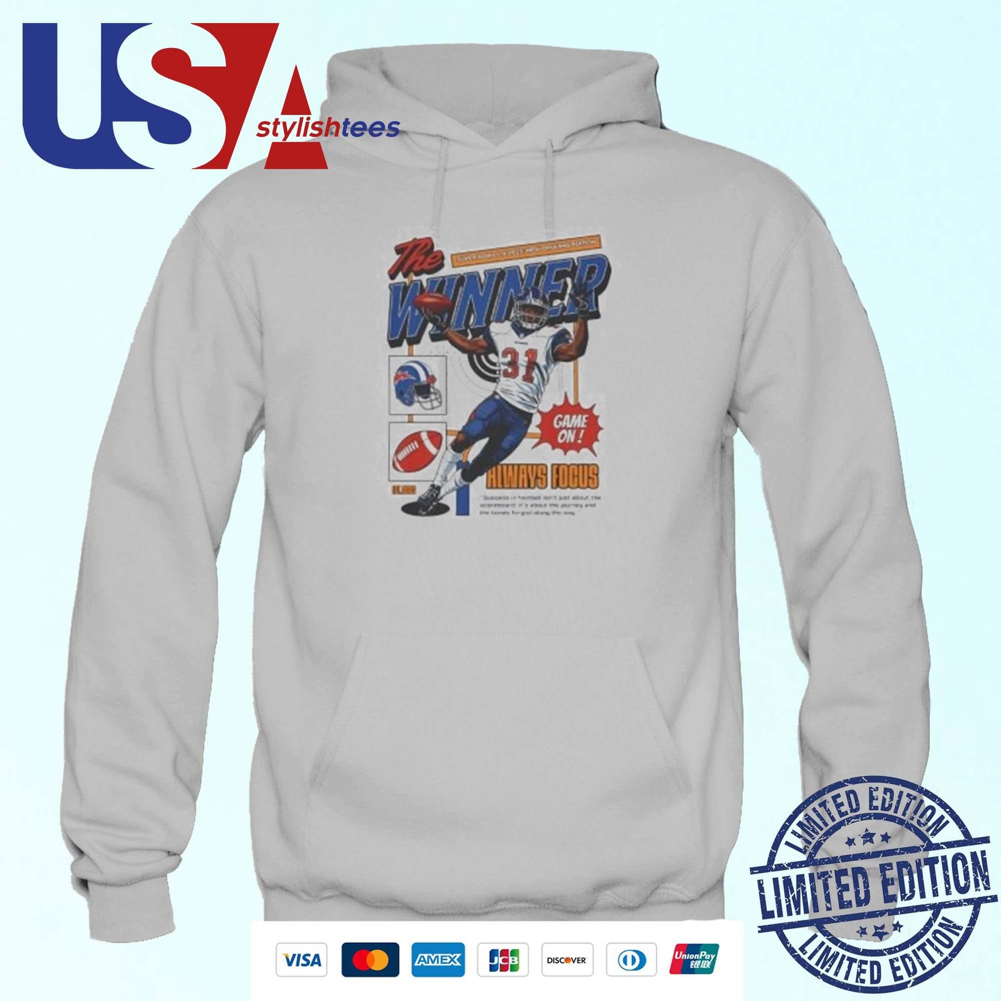 Super Bowl LIX 2025 New Orleans The Winner Hoodie